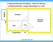 Wohnung mieten Köthen (Anhalt) klein 7k38165tojf9